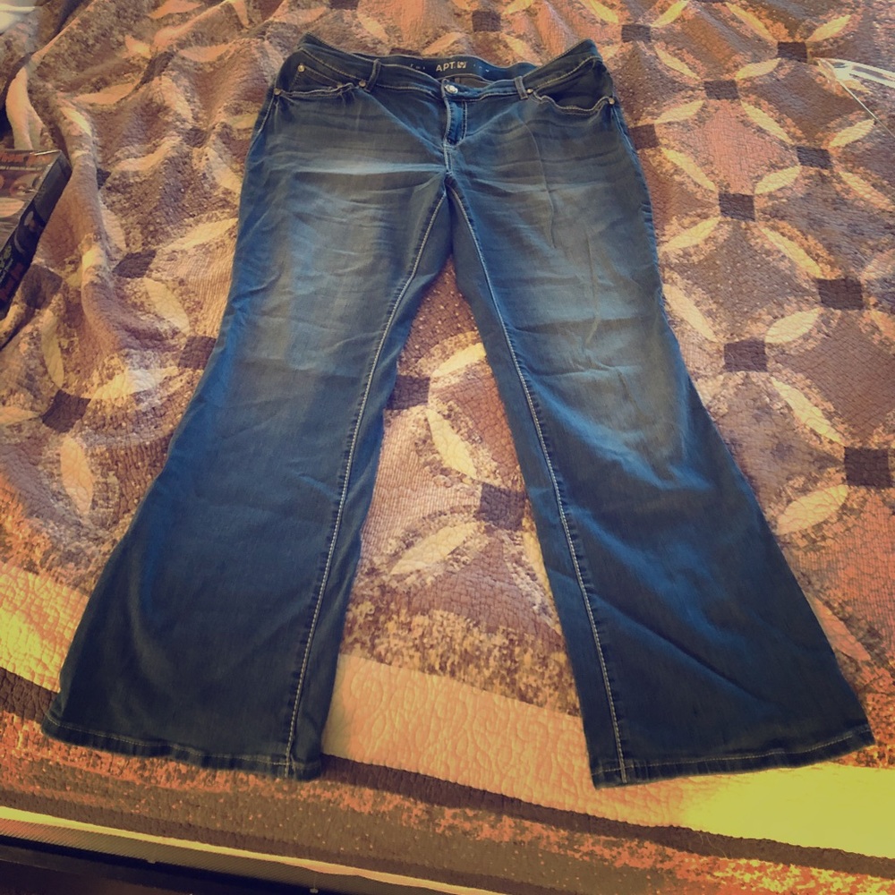 Super comfy jeans with bling accents